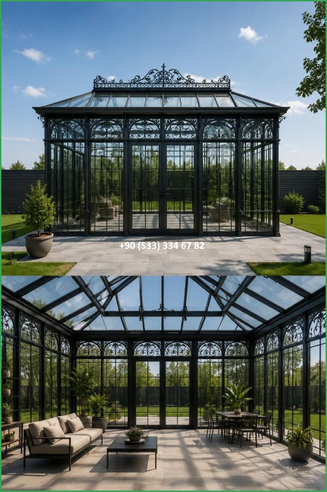 KIŞ BAHÇESİ-GAZEBO-FERFORJE KIŞ BAHÇESİ-KAMELYA-FERFORJE KAMELYA fiy8467