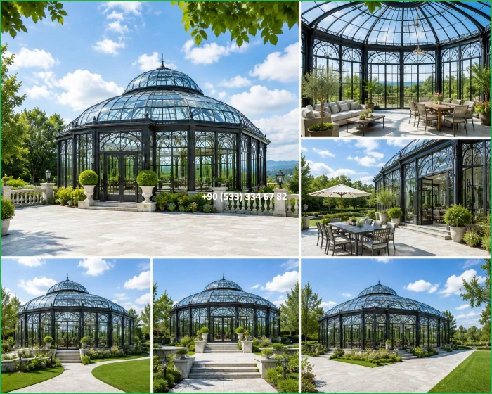 KIŞ BAHÇESİ-GAZEBO-FERFORJE KIŞ BAHÇESİ-KAMELYA-FERFORJE KAMELYA