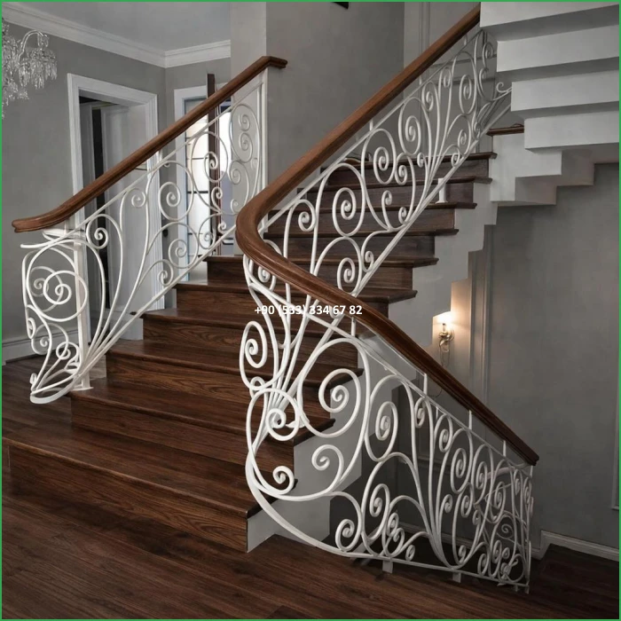 MERDİVEN KORKULUKLARI- MERDİVEN KORKULUK TASARIMI- FERFORJE MERDİVEN KORKULUK MODELLERİ fiy8366